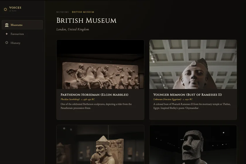 Screenshot of Voices of Stone