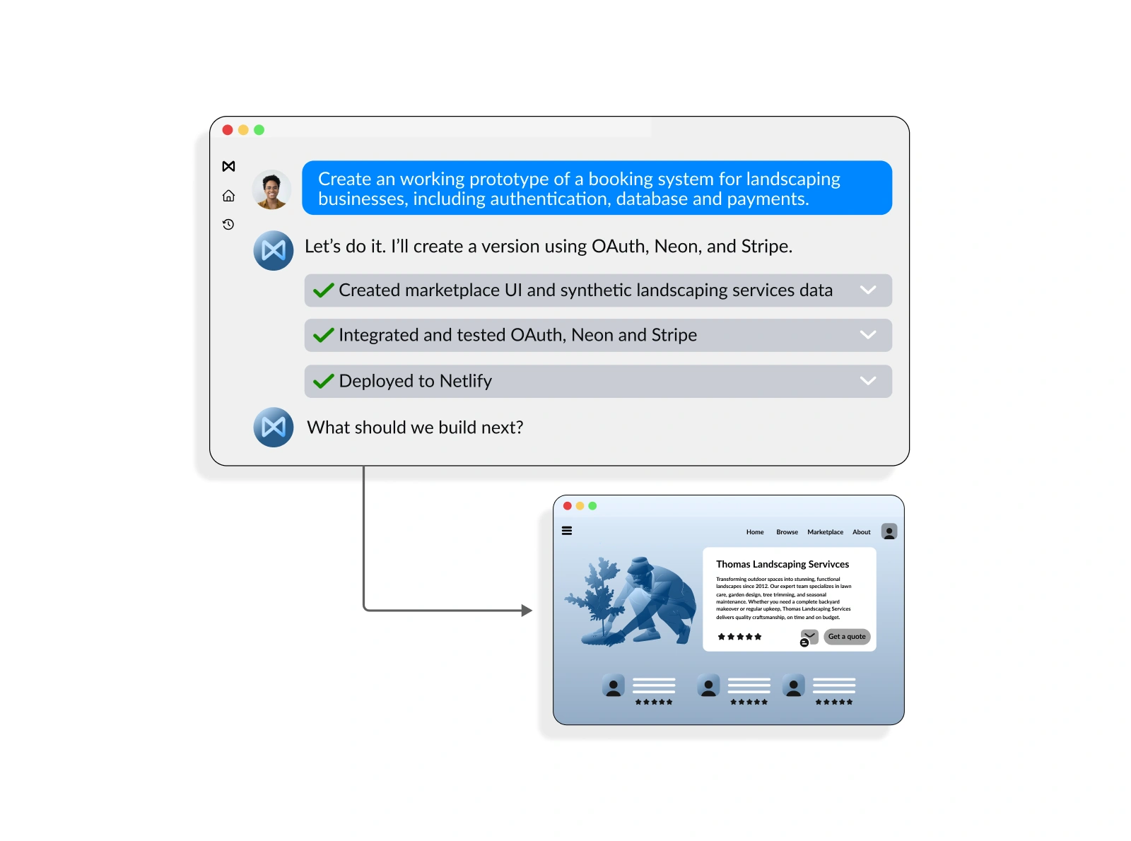 Rapid prototype development interface